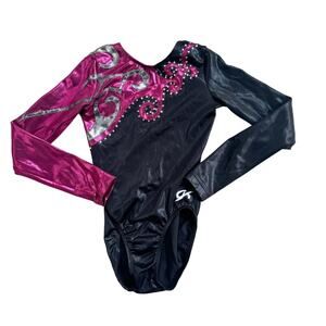 GK Elite Multicolor Leotard with Metallic Foil Rhinestones
AXS